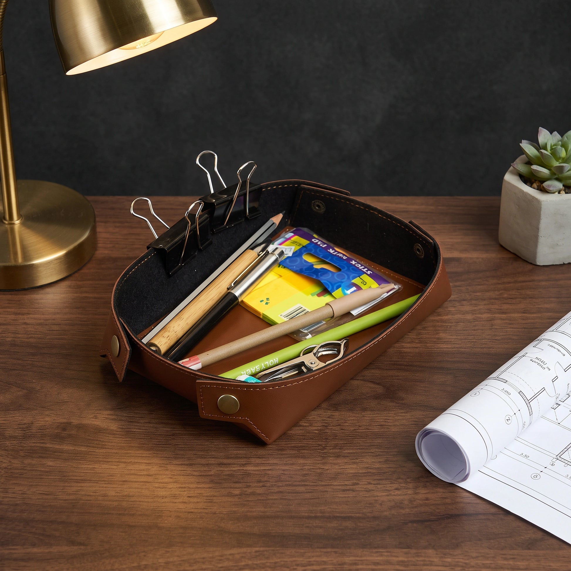 Rexine Organiser Tray - Loopify