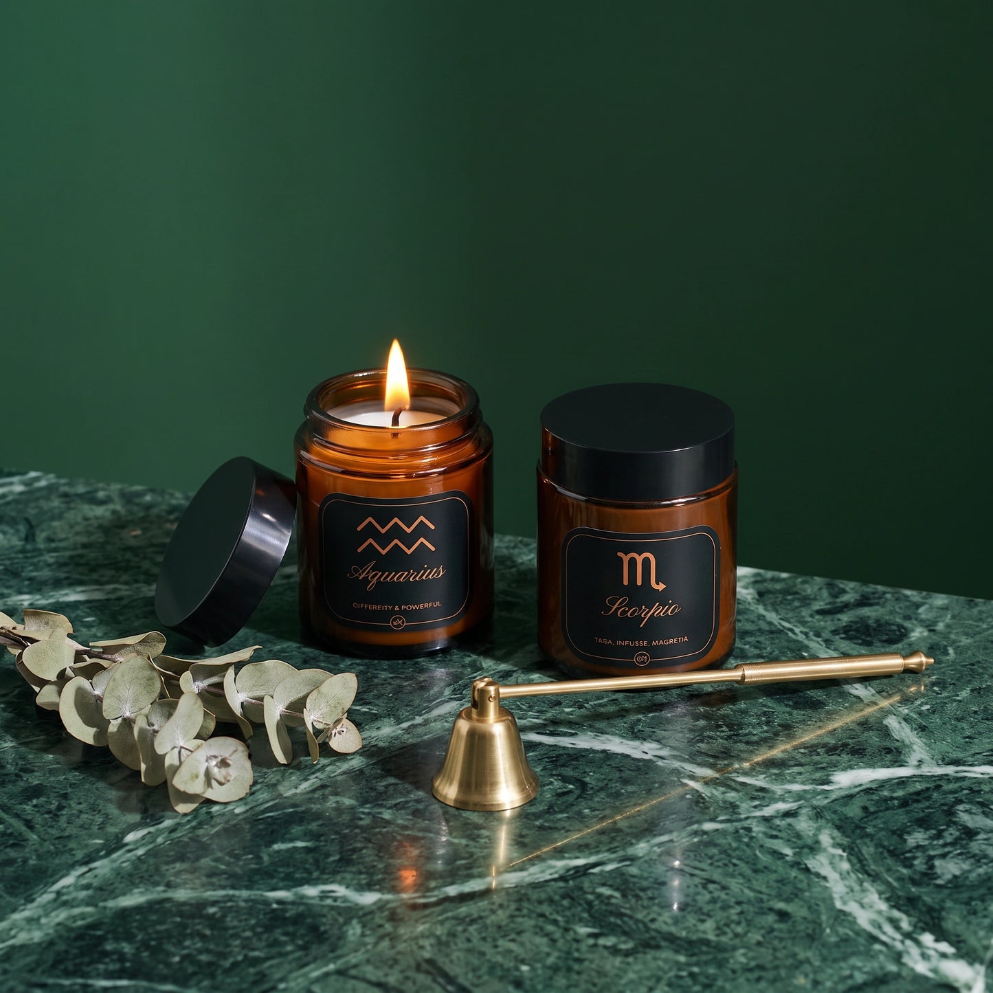 Zodiac Engraved Scented Candle - Loopify