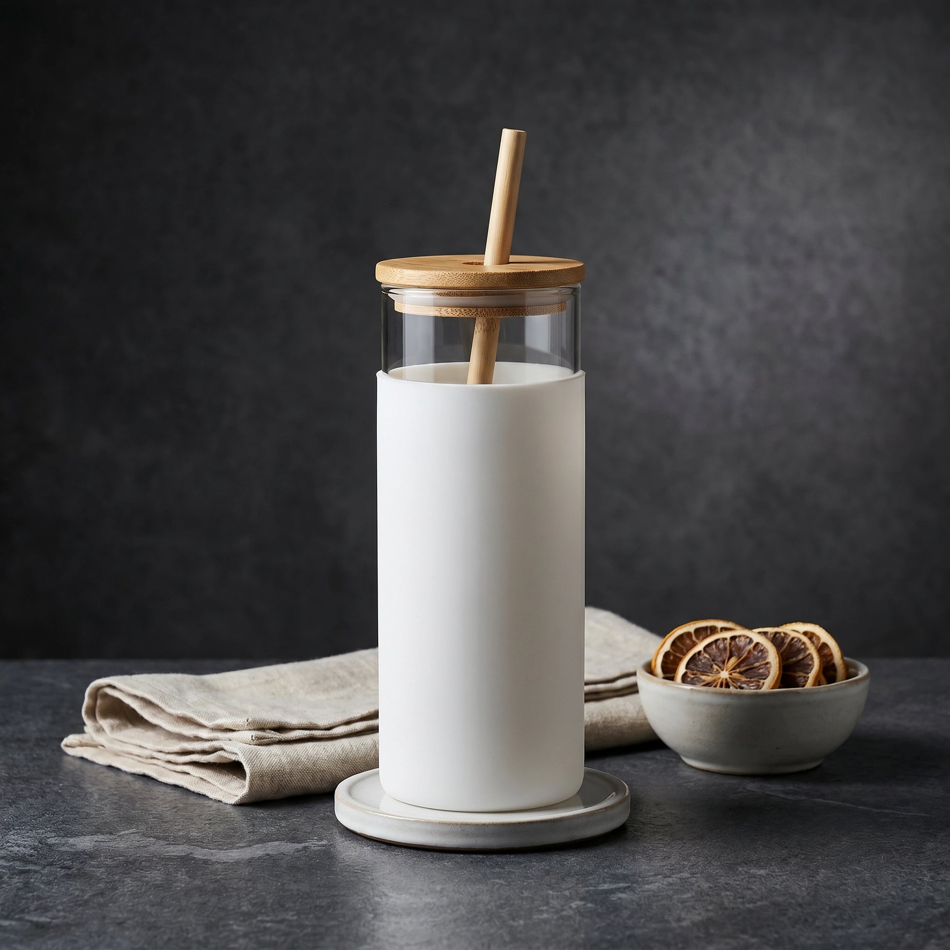 Laba Glass Sipper with Bamboo Straw - Loopify