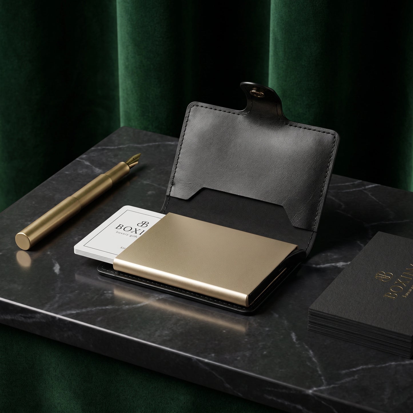 SmartSlide Leather Card Holder - Loopify