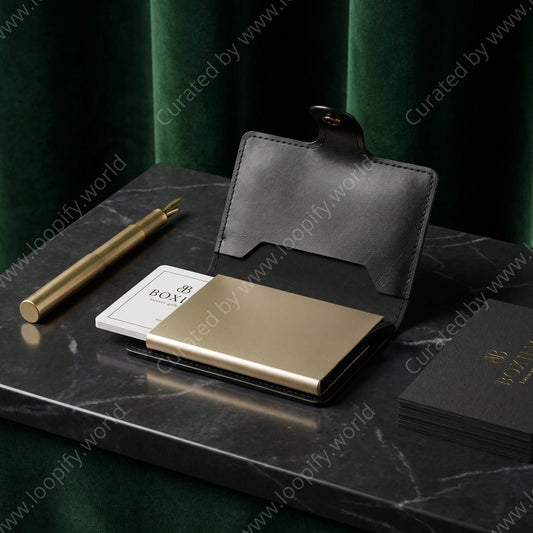 SmartSlide Leather Card Holder - Loopify