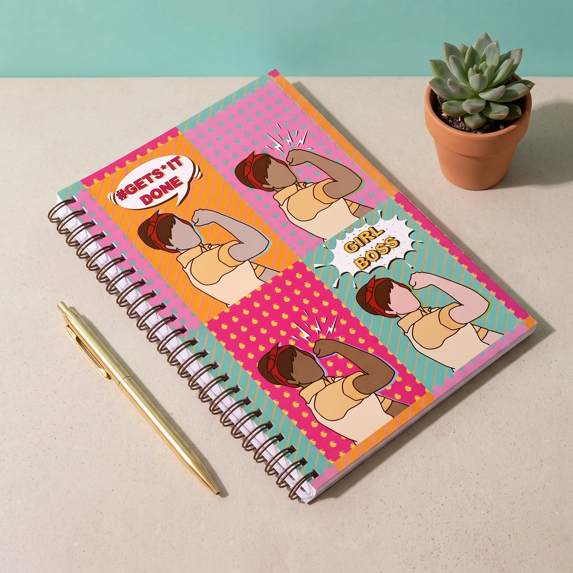 Jane Pop-Art Spiral Journal - Loopify