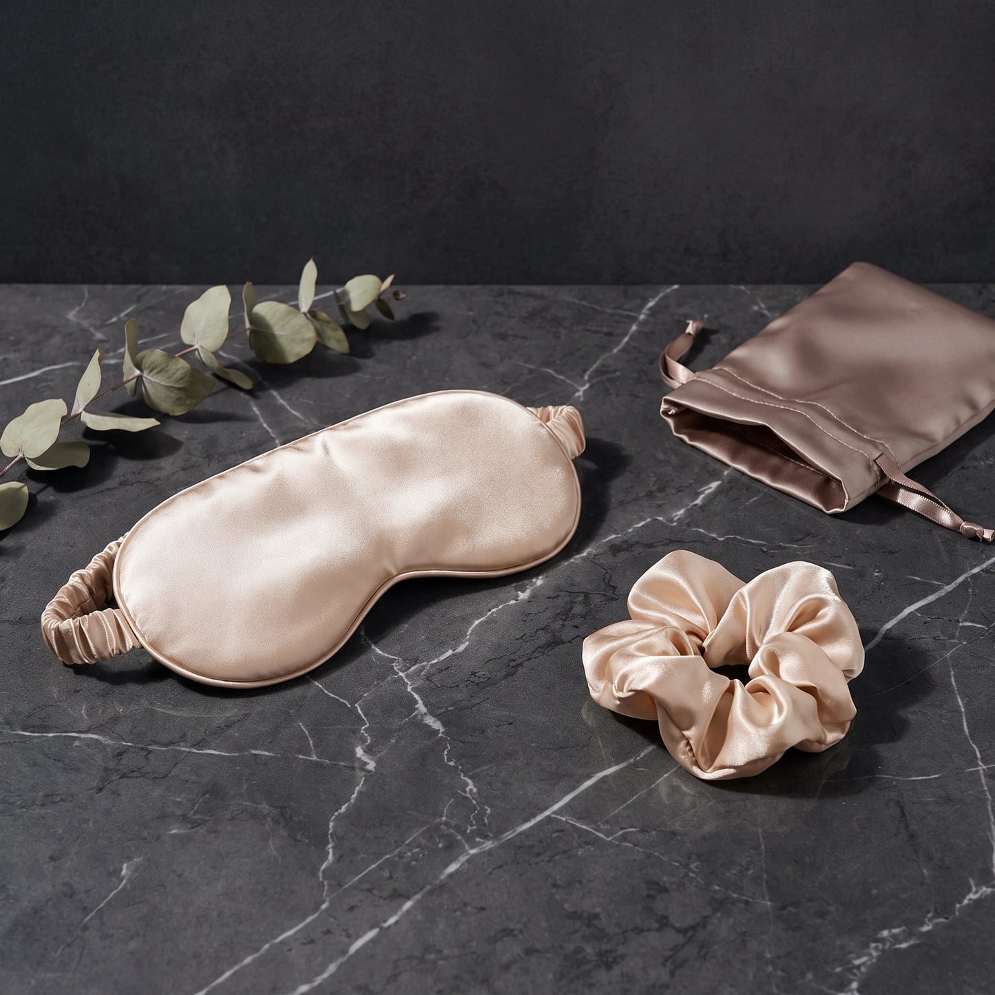Satin Eye Mask & Scrunchies Set - Loopify