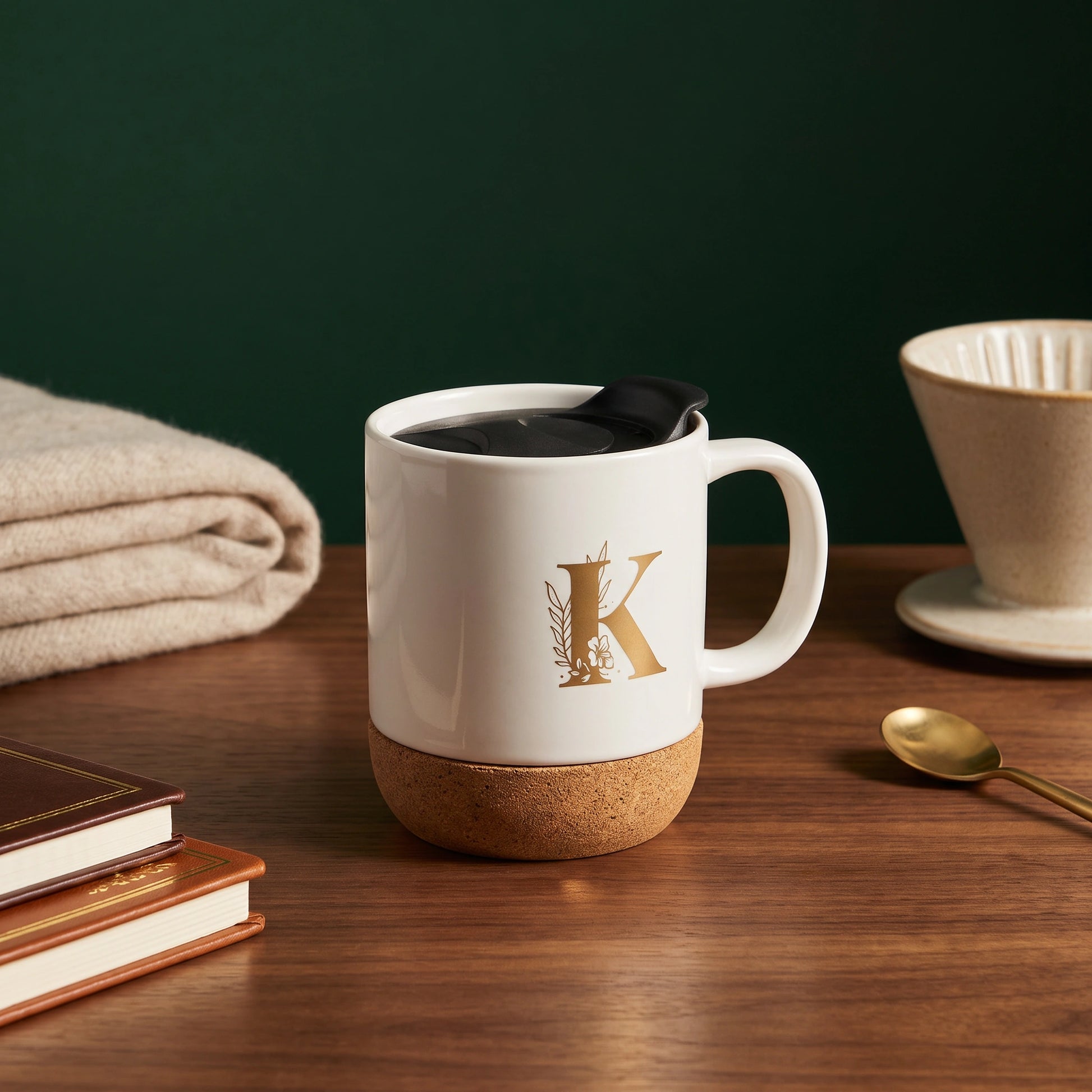 The Monogram Cork Mug – Personalised - Loopify