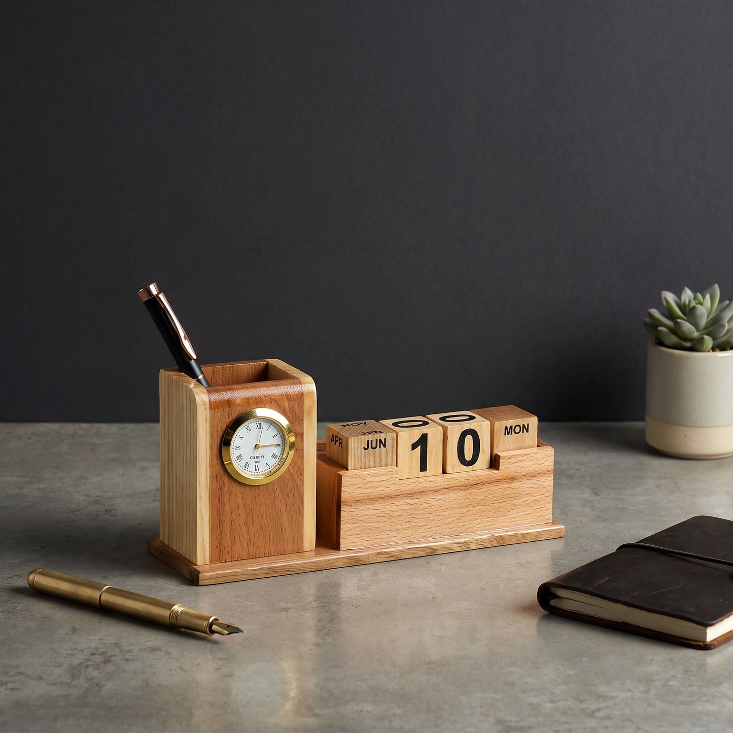 Timber Station 4-in-1 Pen Stand - Loopify
