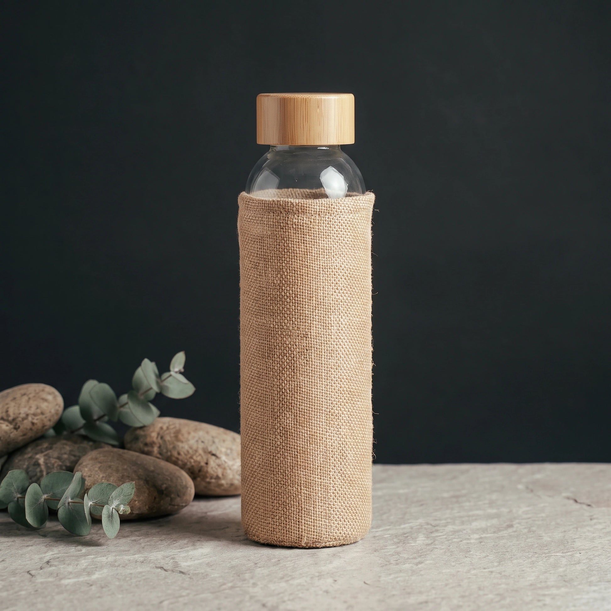 Como Glass Bottle with Jute Sleeve - Loopify