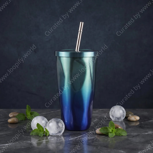 Tana Water Flask with Straw - Loopify