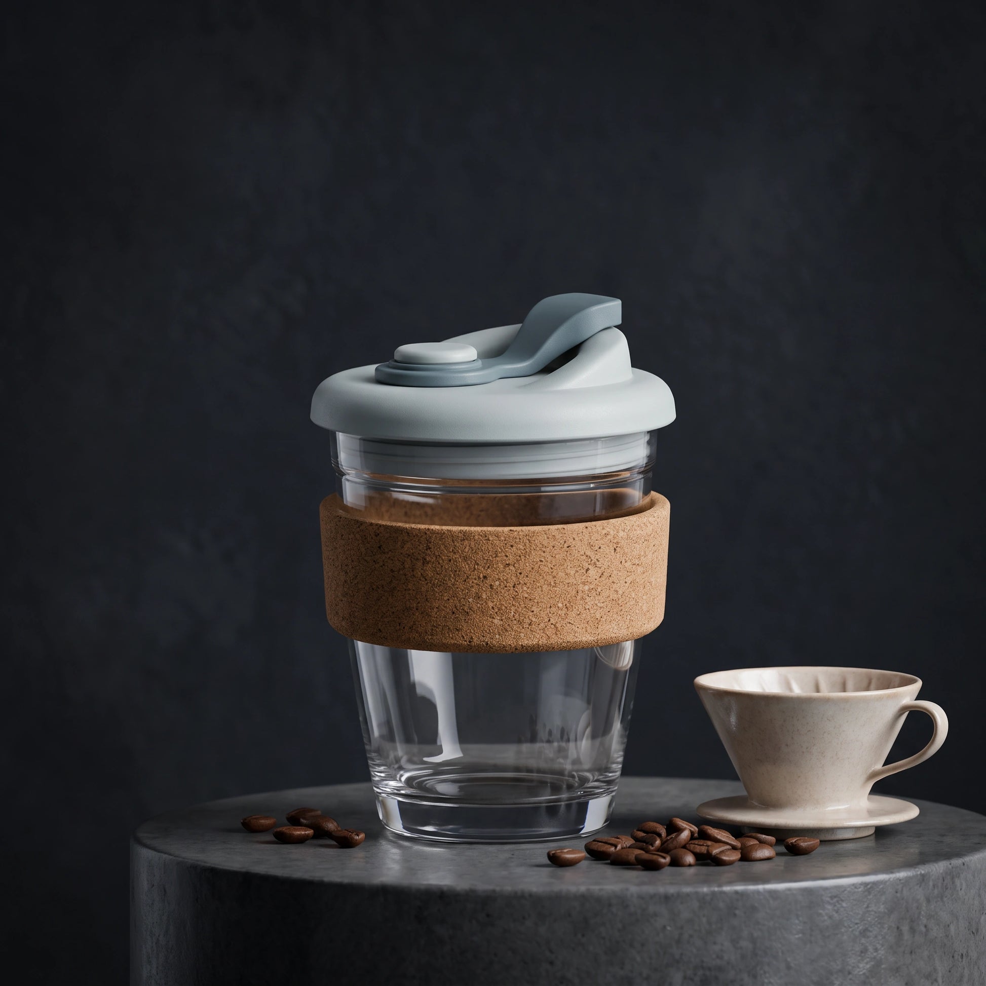 Inari Glass Sipper with Cork Sleeve - Loopify