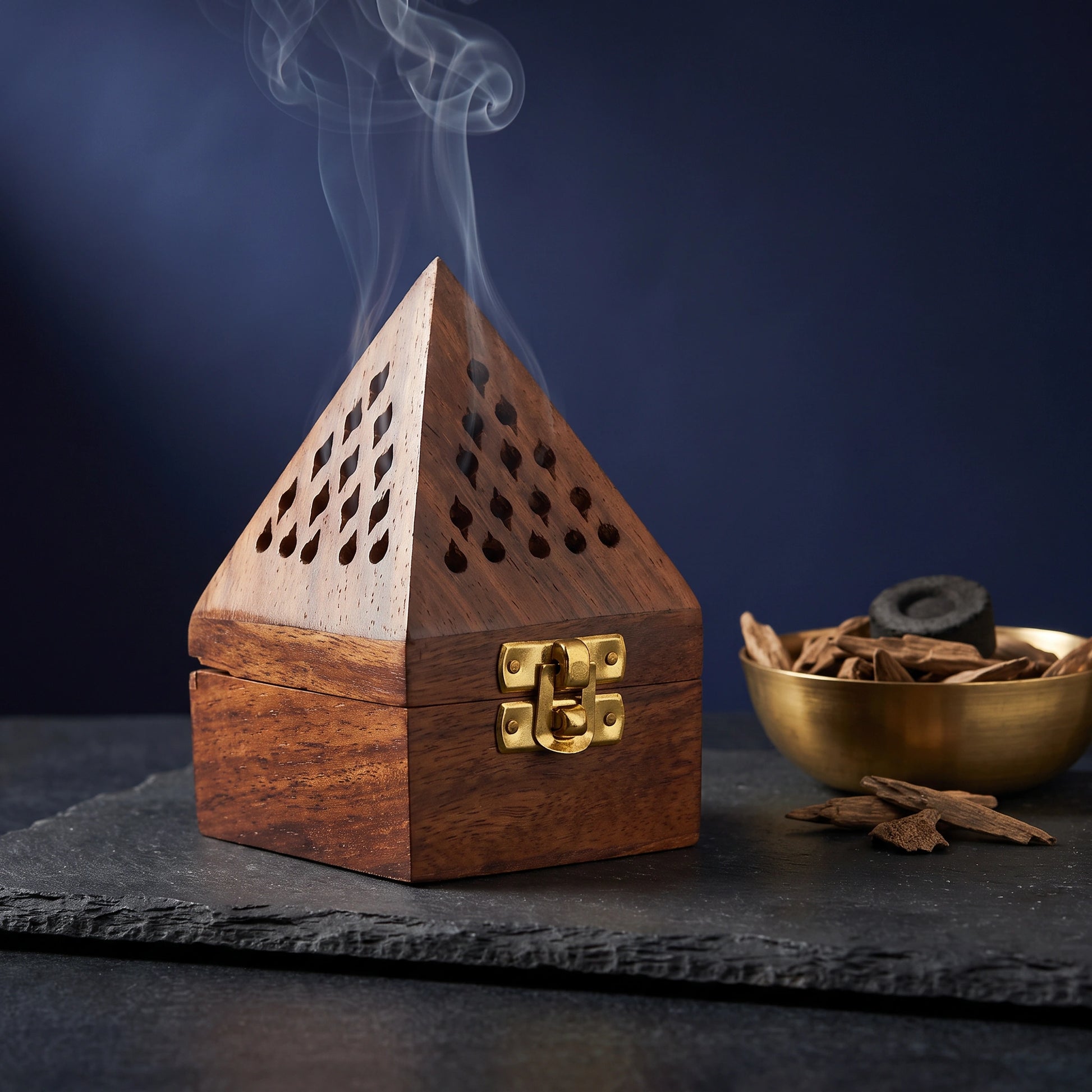 Handcrafted Wooden Dhoop Stand - Loopify