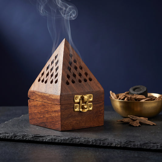 Handcrafted Wooden Dhoop Stand - Loopify