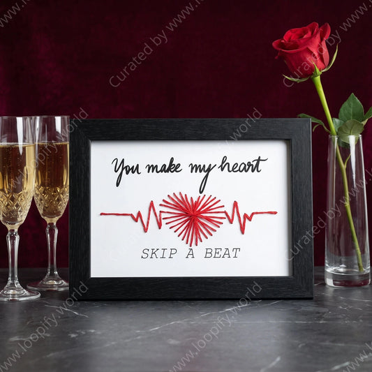 'Heart Skip a Beat' Framed Artwork - Loopify